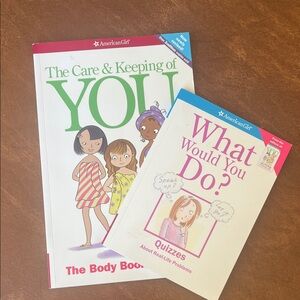 American Girl Book Duo - Green and Pink Covers